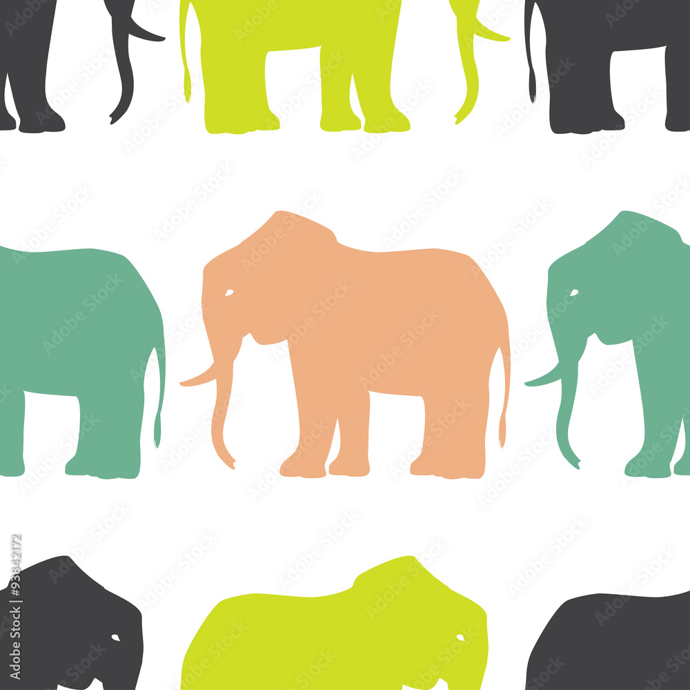 Elephant Seamless Pattern. Elephant Seamless Pattern.