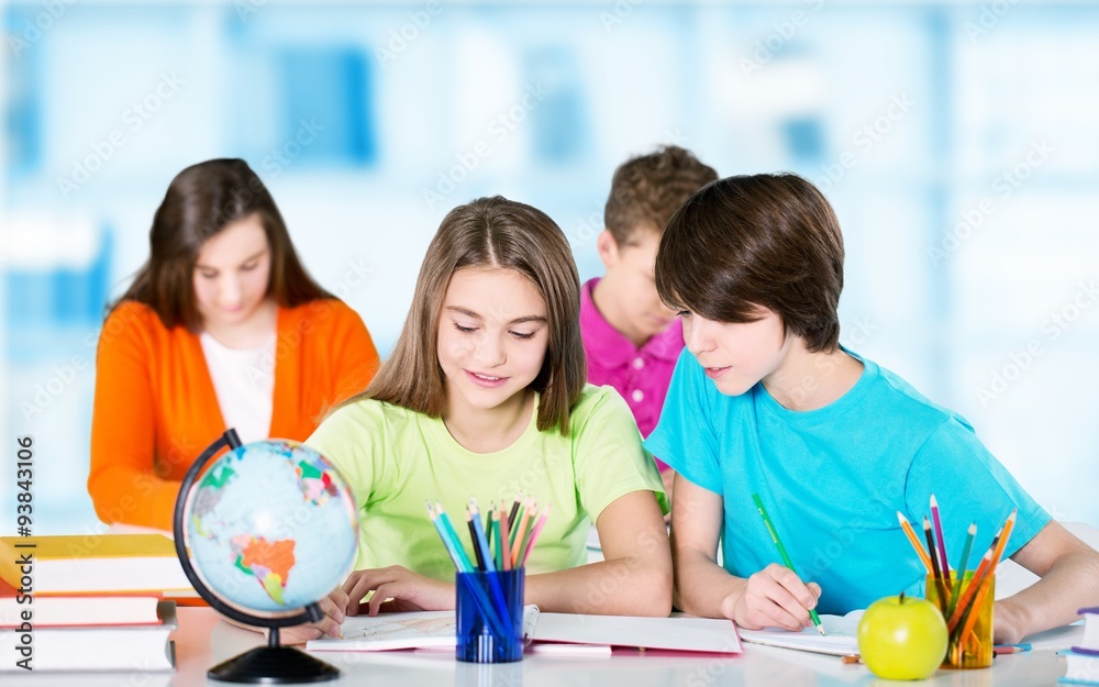 Fototapeta premium School students.