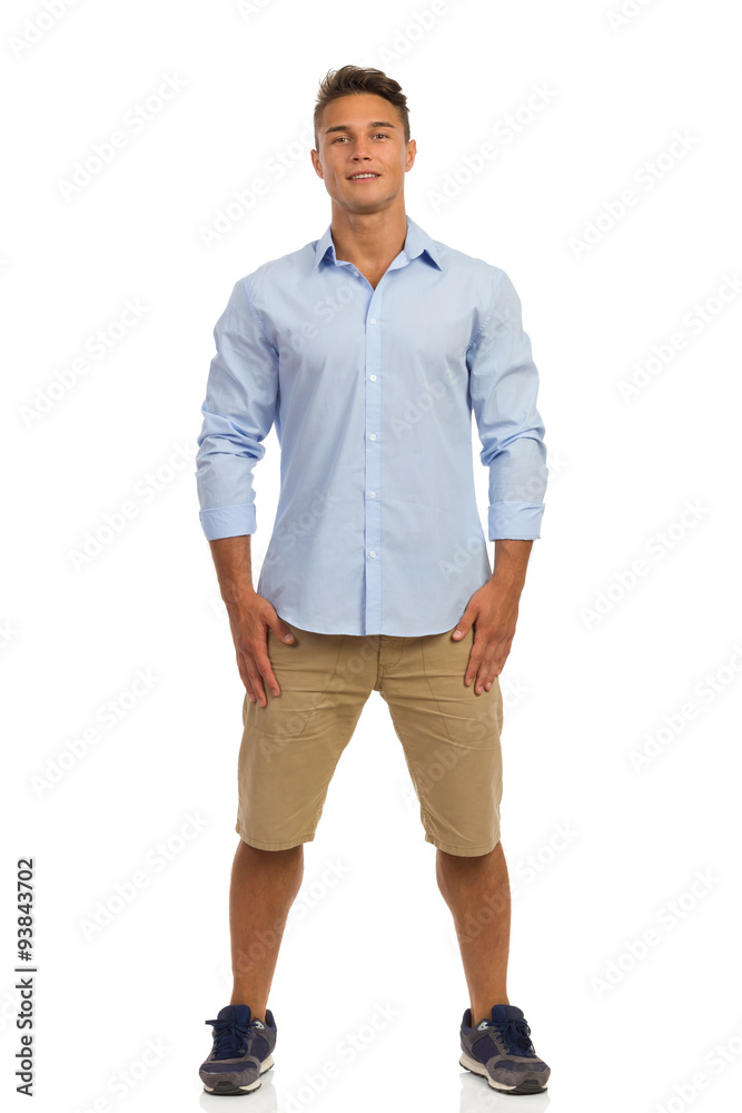 Man Standing Full Length Front View Man Standing Full Length Front View