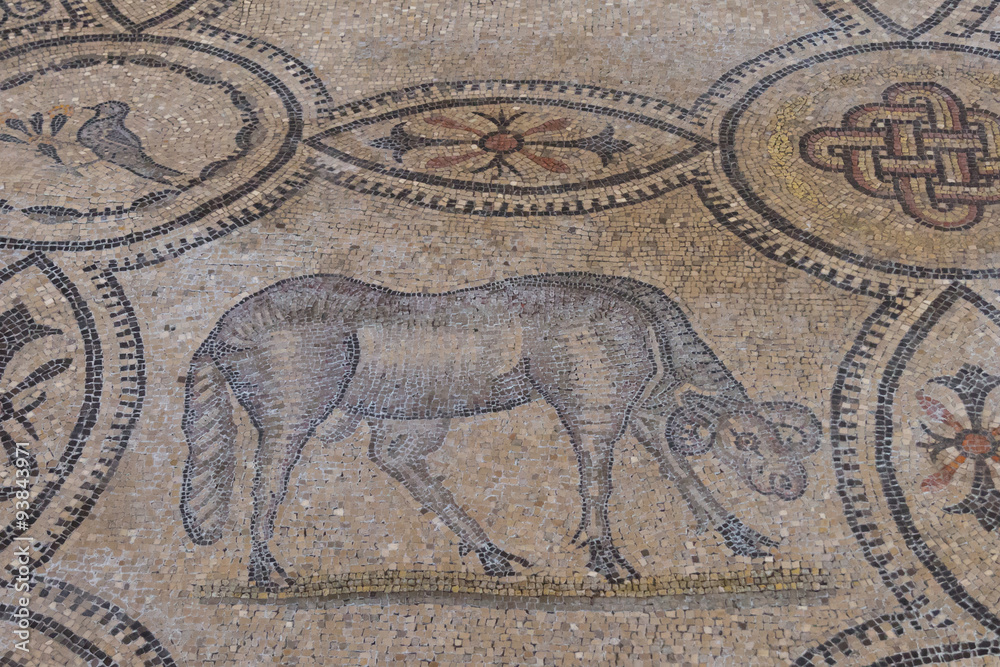 4th century Roman floor mosaics in the Romanesque-Gothic Basilica of Aquileia 4th century Roman floor mosaics in the Romanesque-Gothic Basilica of Aquileia