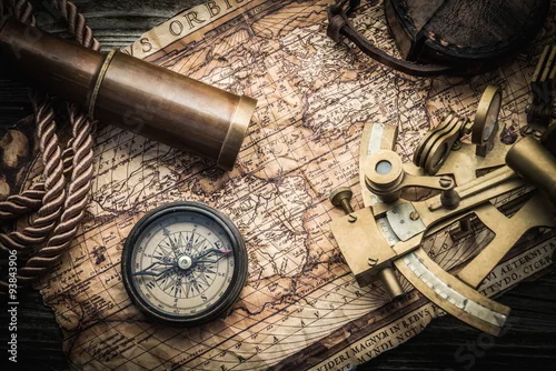 Obraz vintage morskie martwa natura