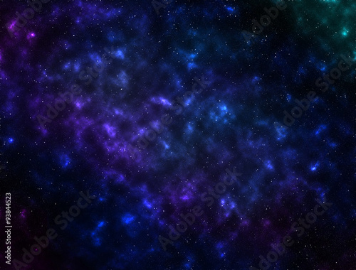 The starry sky space