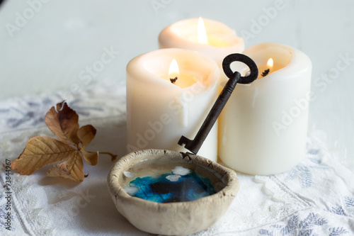 divination of wax / tradition polish wax (candle) divination on evening predictions on the eve of St. Andrew