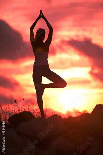 Yoga in the evening
