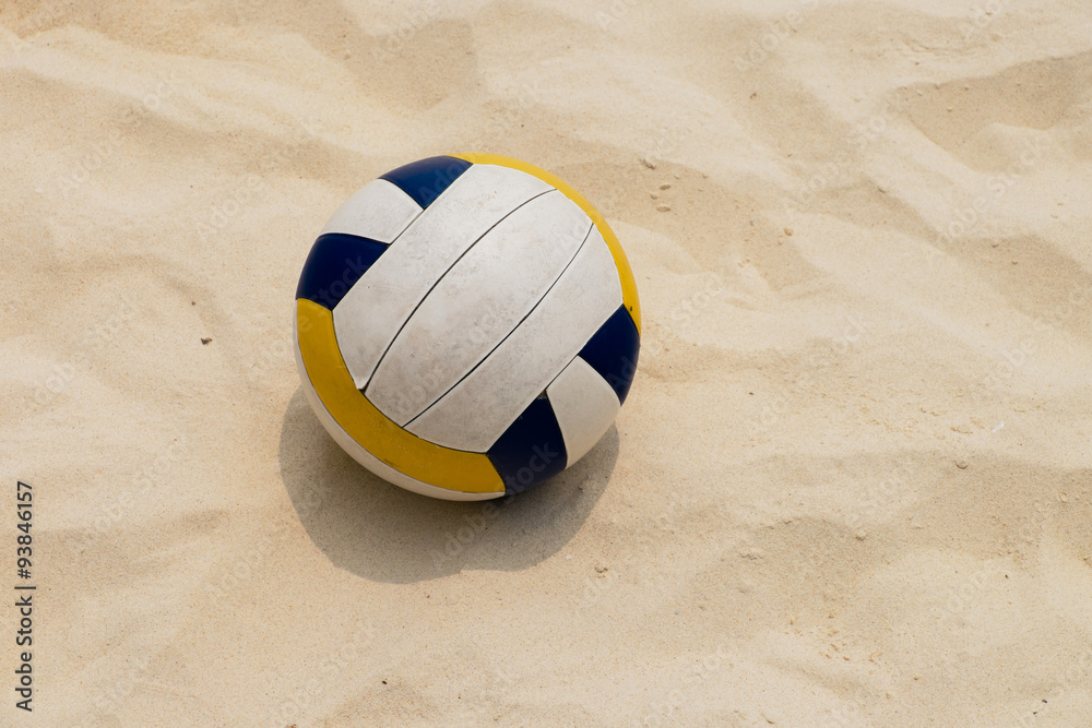 a Volleyball at the Summer Beach, Beach Volleyball