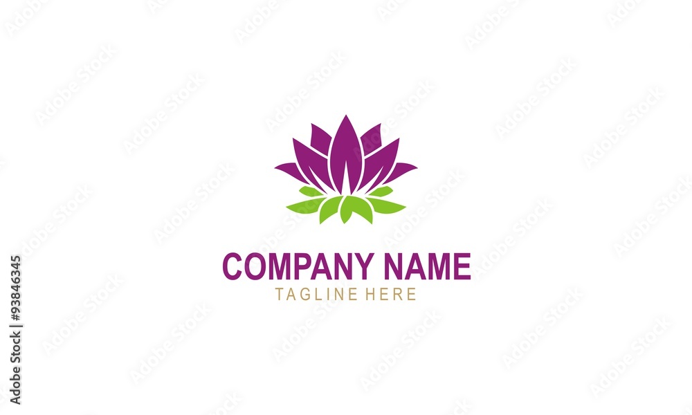 lotus flower beauty logo