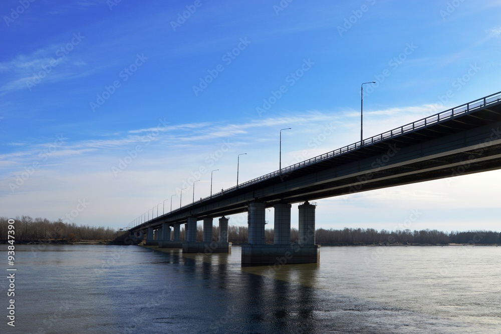 Мост через Обь в Барнауле