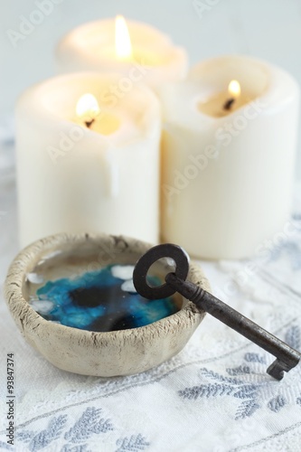 divination of wax / tradition polish wax (candle) divination on evening predictions on the eve of St. Andrew