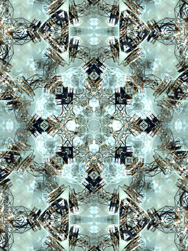 Kaleidoscopic pattern  texture
