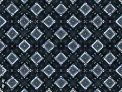 Pattern of kaleidoscope abstract grey pattern