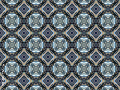 Pattern of kaleidoscope abstract grey pattern