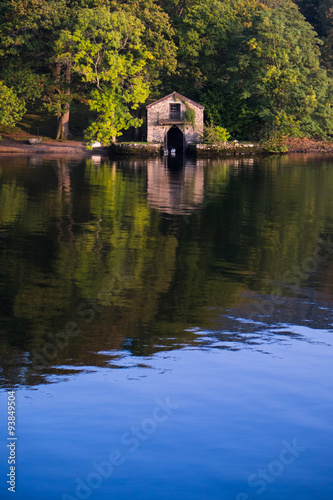 Boathouse on Lake Windermere Lake District National Park England 11.09.15