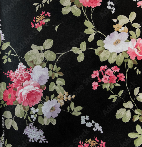 Retro Lace Floral Seamless Pattern Fabric Background Vintage Style