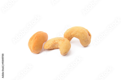 three cashew nuts