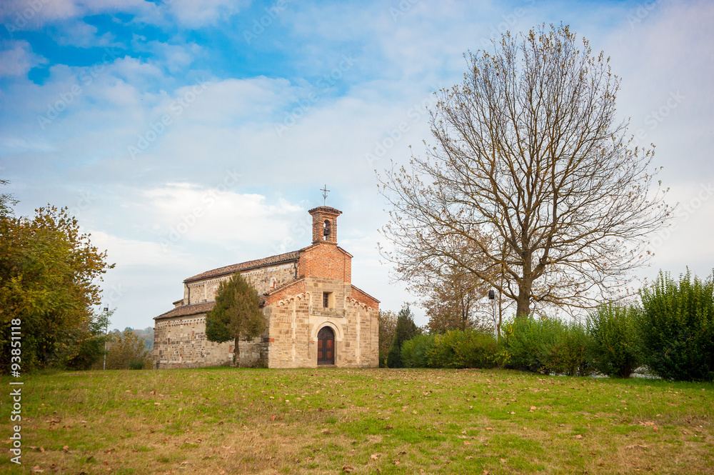 Romanic church of Saint Secondo in Cortazzone, Italy Romanic church of Saint Secondo in Cortazzone, Italy