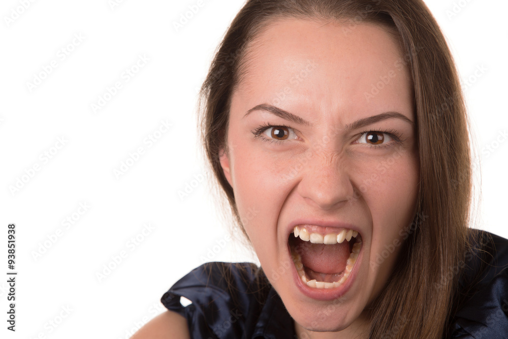 Beautiful screaming young woman Beautiful screaming young woman
