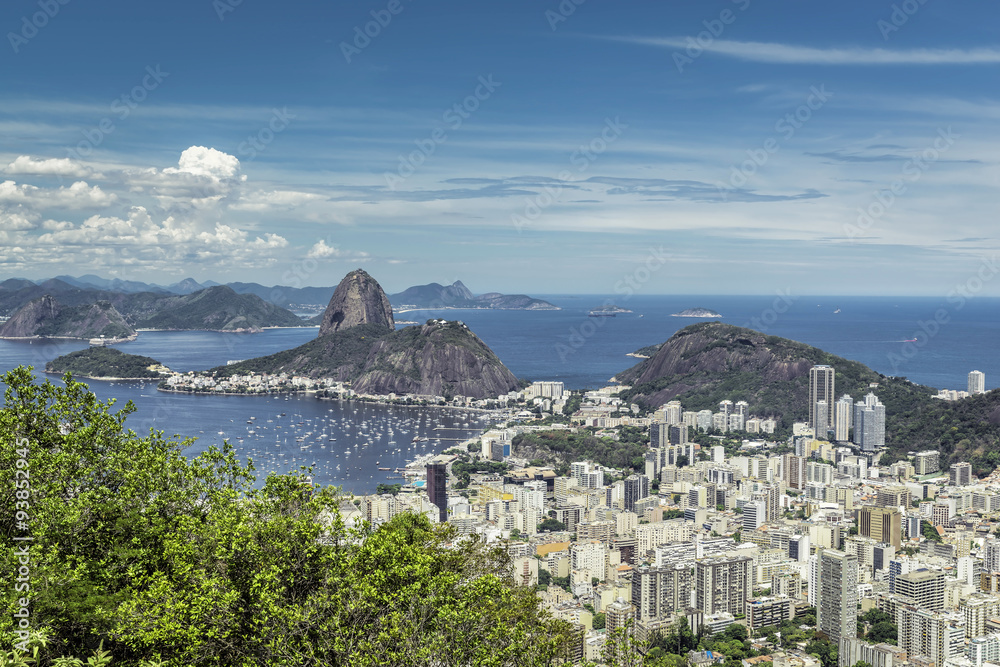 Beautiful skyline view of Rio de Janeiro