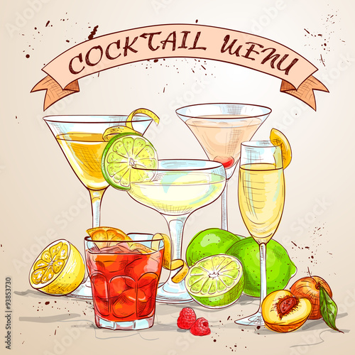 The Unforgettables Cocktail menu