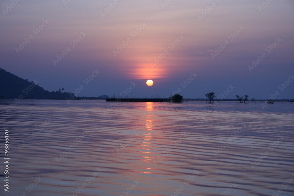 Sunrise on the Tonle Sap Lake
