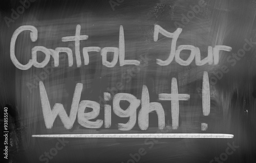 Control Your Weight Concept