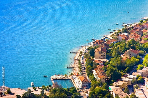 Beautiful view  on  Kotor and Bay of Kotor, Montenegro photo