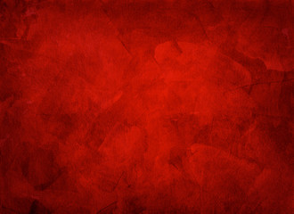 Artistic hand painted multi layered red background