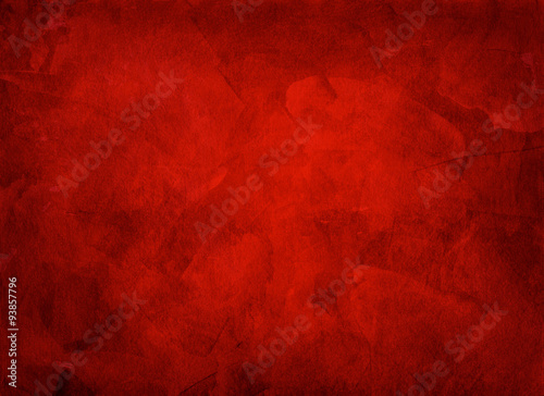 Fototapeta Artistic hand painted multi layered red background
