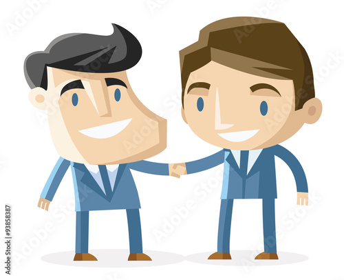 hombres de negocios en un acuerdo