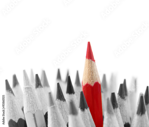 Billede på lærred Pencils leadership concept
