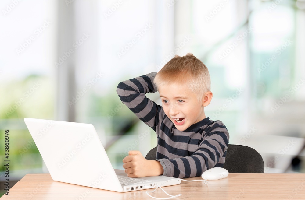 Child with Computer.