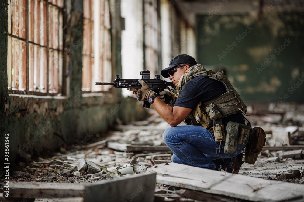 Private Military Contractor during the special operation