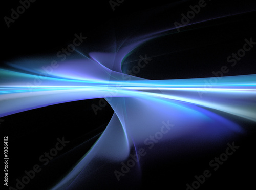 Abstract black colored background with turquoise horizontal cent