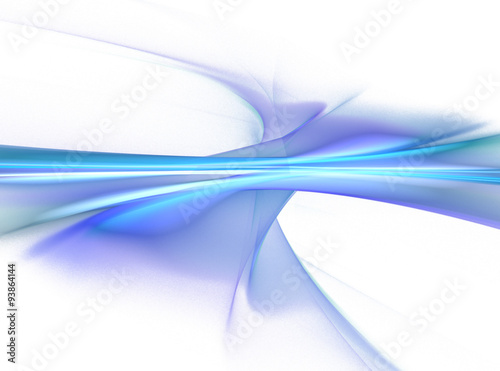 Abstract white fractal background with light blue and turquoise