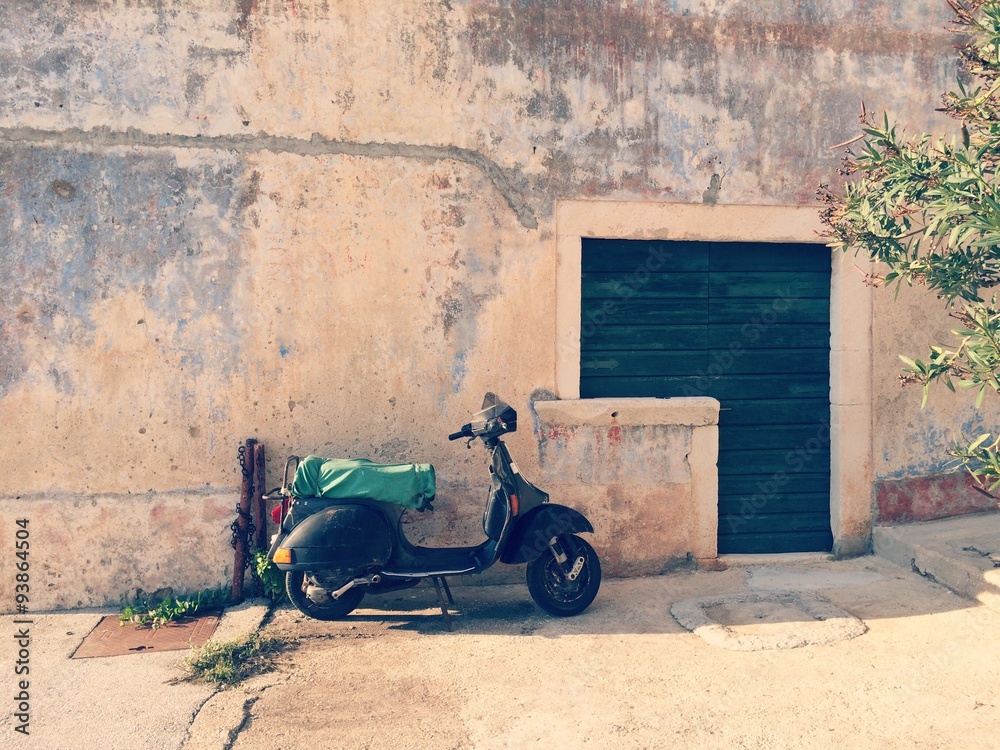 old motor scooter croatia