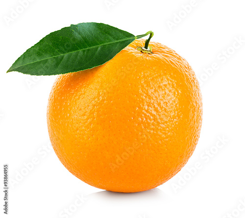 Fotografiet Orange fruit isolated on a white background.