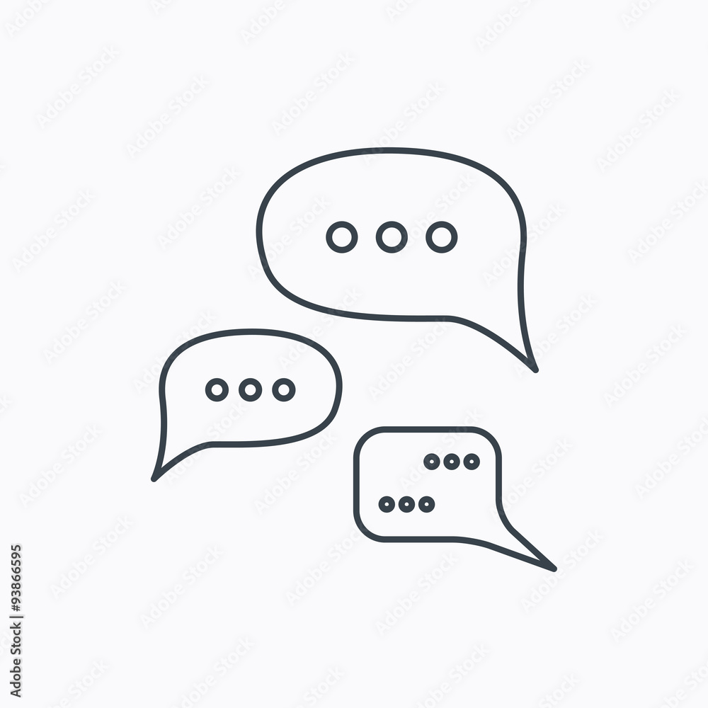 Conversation icon. Chat speech bubbles sign. Conversation icon. Chat speech bubbles sign.