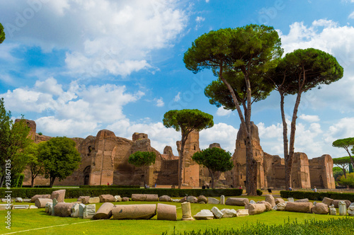 Italy, Rome, Caracalla baths