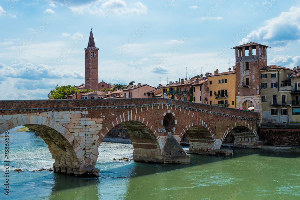 Italy, Verona, bridge
