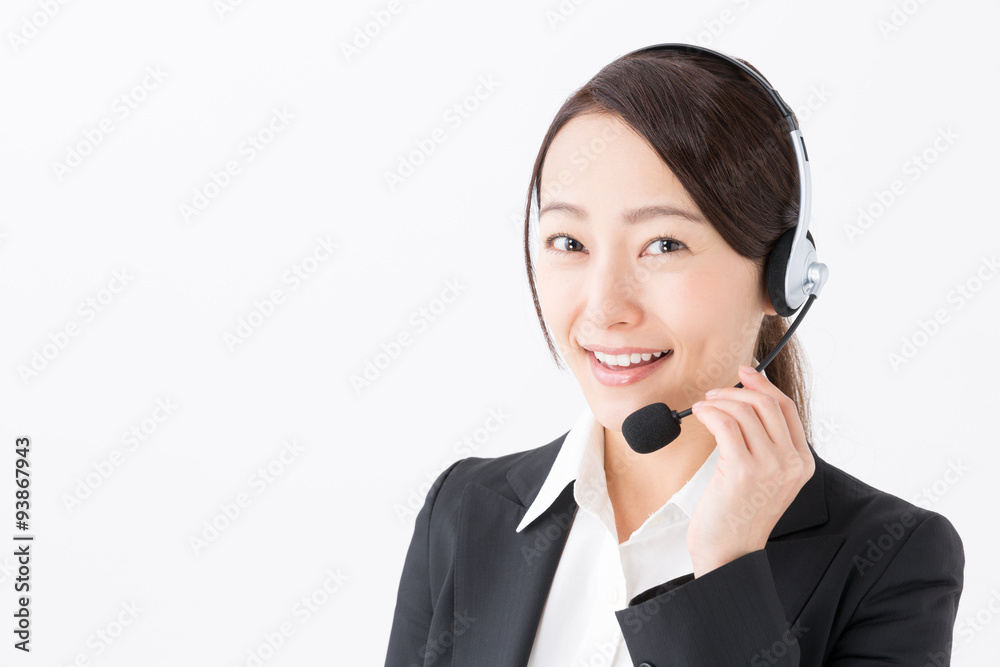 portrait of asian businesswoman on white background portrait of asian businesswoman on white background
