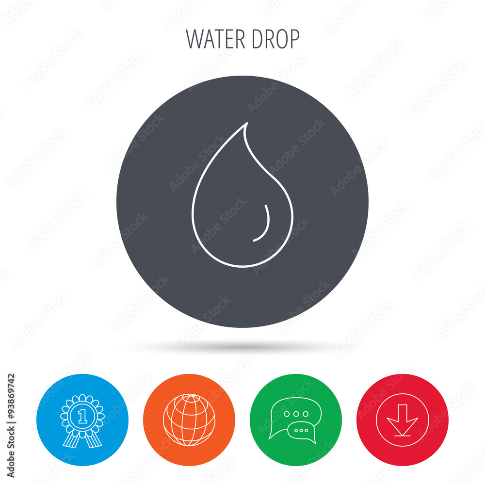 Water drop icon. Liquid sign. Water drop icon. Liquid sign.