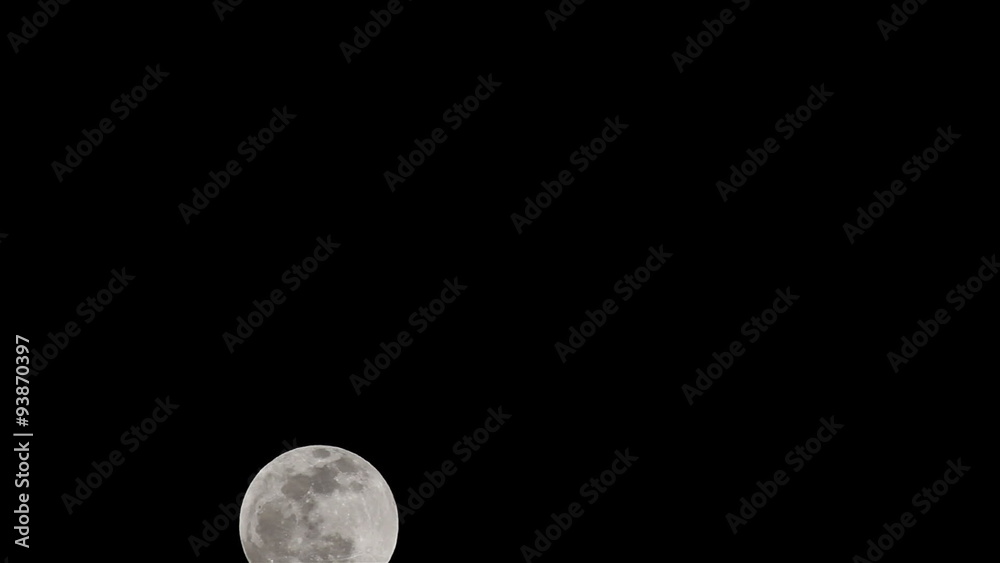Full Moon travel across black sky fast time lapse HD 0981 Full Moon travel across black sky fast time lapse HD 0981