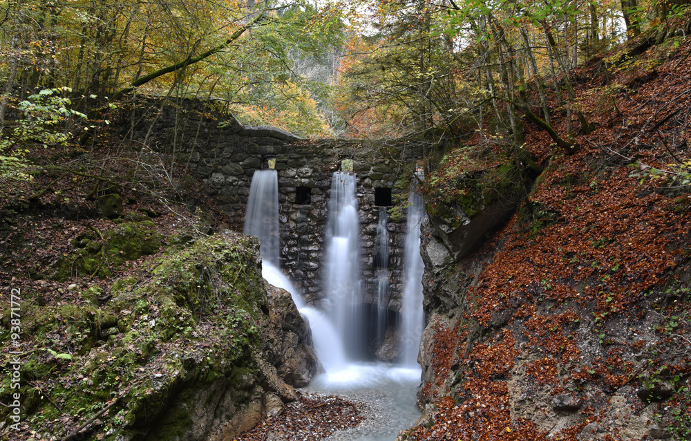 Tiroler Herbst im Wald der Wolfsklamm