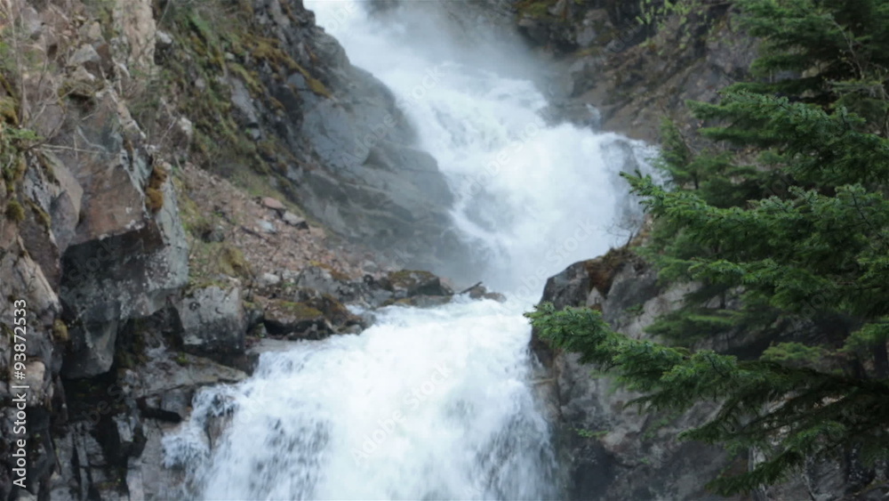 Reid Falls Skagway Alaska mountains waterfall HD 7146 Reid Falls Skagway Alaska mountains waterfall HD 7146