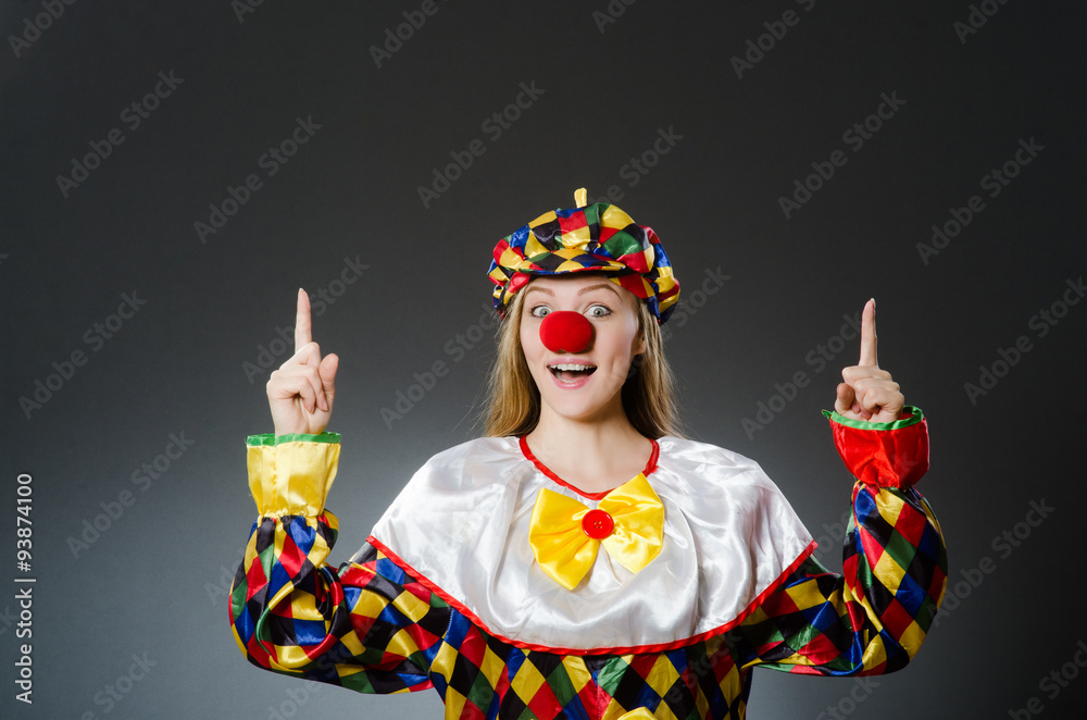 Clown in the funny concept Clown in the funny concept