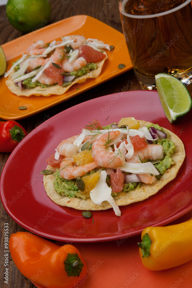 Shrimp Ceviche Tostada Shrimp Ceviche Tostada