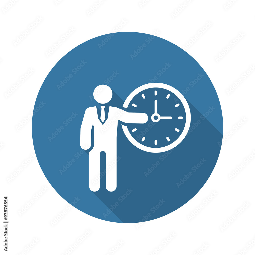 Time Management Icon. Business Concept. Flat Design. Time Management Icon. Business Concept. Flat Design.
