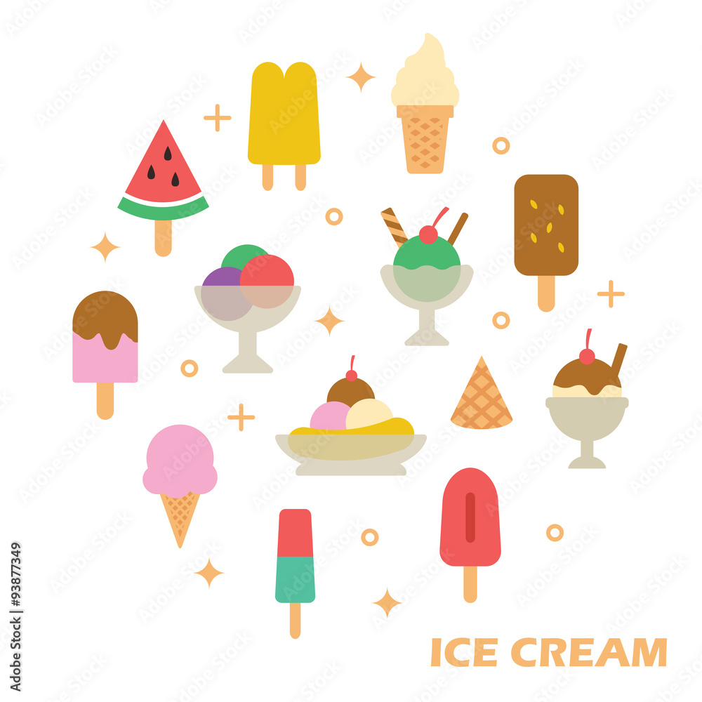 ice cream flat design
