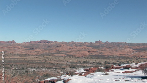 Arches NP Park zoom in to arch HD photo