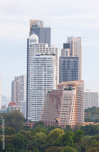 Buildings from pattaya city of thailand © issaystudio