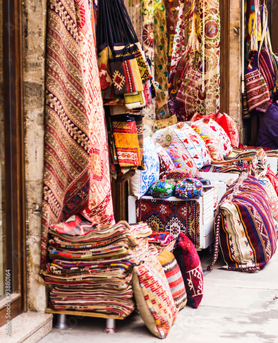 Textiles in the bazaar on Istanbul